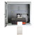 Protezione per stampante in acciaio PPRI-400-porta aperta
